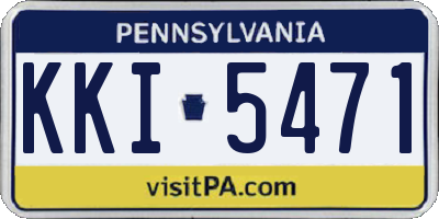 PA license plate KKI5471