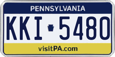 PA license plate KKI5480
