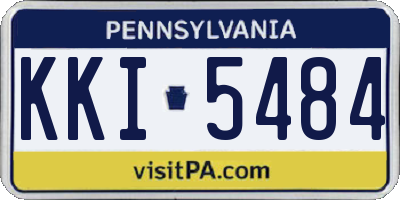 PA license plate KKI5484