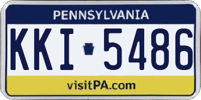 PA license plate KKI5486