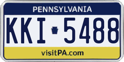 PA license plate KKI5488