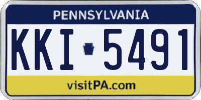 PA license plate KKI5491