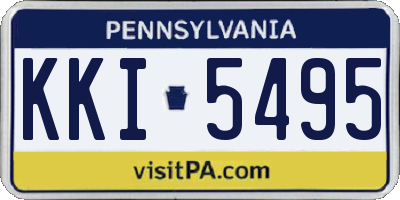 PA license plate KKI5495