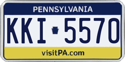 PA license plate KKI5570