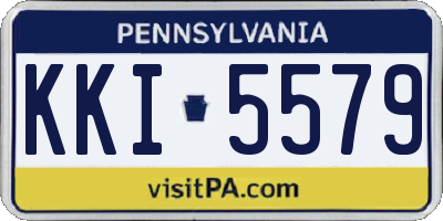 PA license plate KKI5579