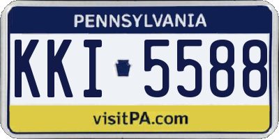 PA license plate KKI5588