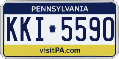 PA license plate KKI5590