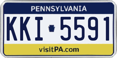 PA license plate KKI5591