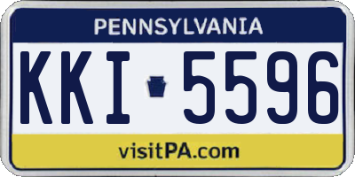 PA license plate KKI5596