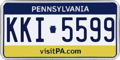 PA license plate KKI5599
