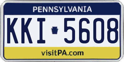 PA license plate KKI5608