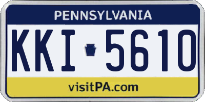 PA license plate KKI5610