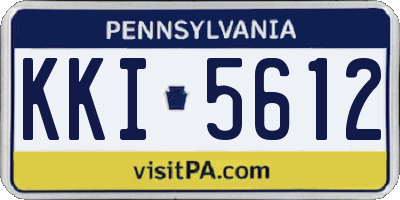 PA license plate KKI5612