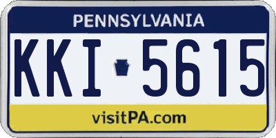 PA license plate KKI5615
