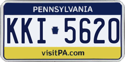 PA license plate KKI5620