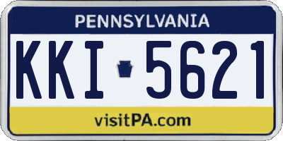 PA license plate KKI5621