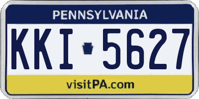 PA license plate KKI5627