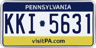 PA license plate KKI5631