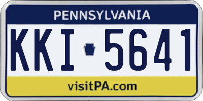 PA license plate KKI5641