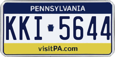 PA license plate KKI5644