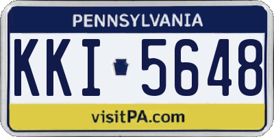 PA license plate KKI5648