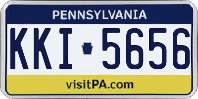 PA license plate KKI5656