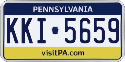 PA license plate KKI5659