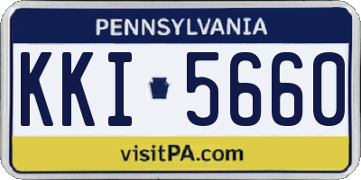 PA license plate KKI5660