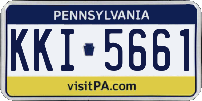PA license plate KKI5661