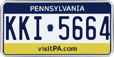 PA license plate KKI5664