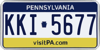 PA license plate KKI5677