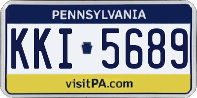 PA license plate KKI5689
