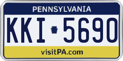 PA license plate KKI5690