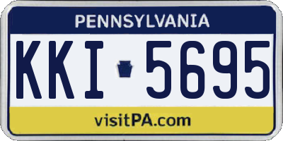 PA license plate KKI5695