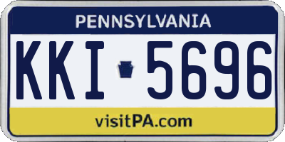 PA license plate KKI5696