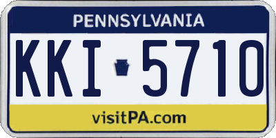PA license plate KKI5710