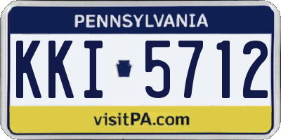 PA license plate KKI5712