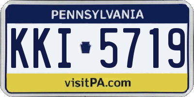 PA license plate KKI5719