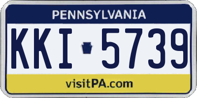 PA license plate KKI5739