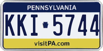PA license plate KKI5744