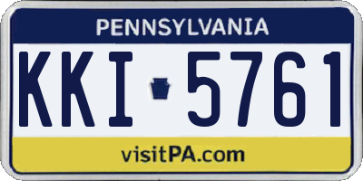 PA license plate KKI5761