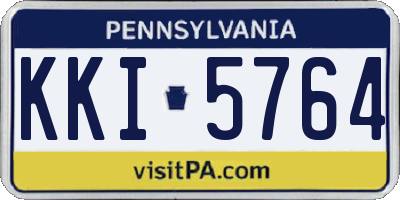 PA license plate KKI5764
