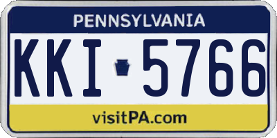 PA license plate KKI5766