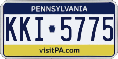 PA license plate KKI5775