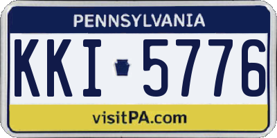 PA license plate KKI5776