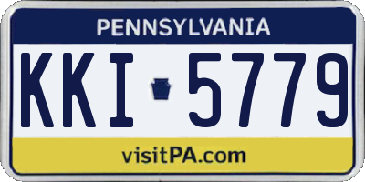 PA license plate KKI5779