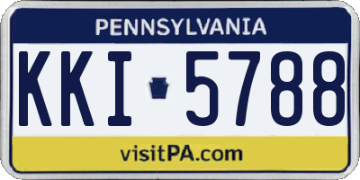 PA license plate KKI5788