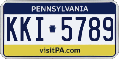 PA license plate KKI5789