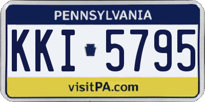 PA license plate KKI5795