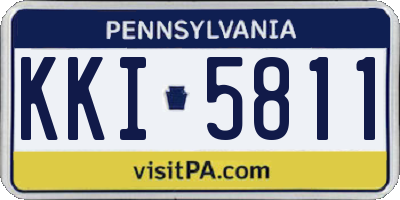 PA license plate KKI5811